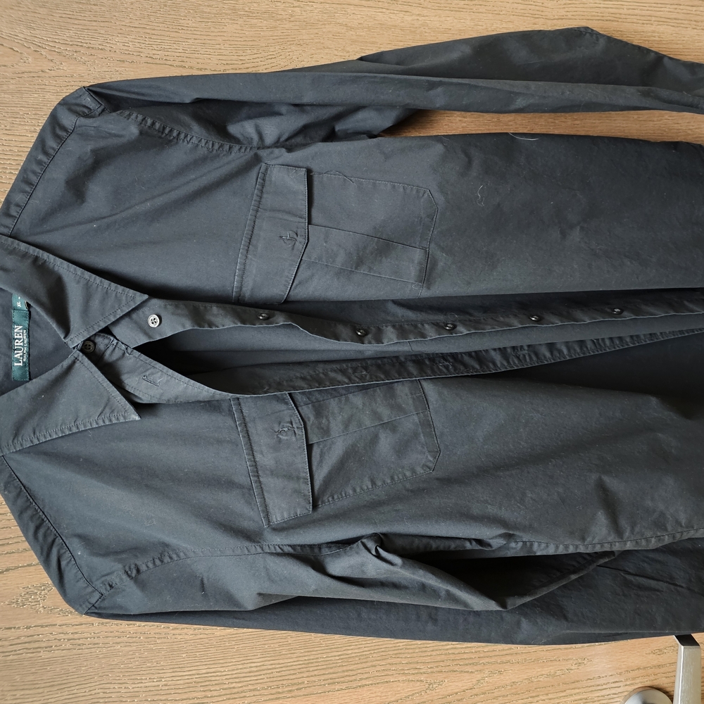 RLX Ralph Lauren Black Lightweight Jacket with Stand-Up Collar